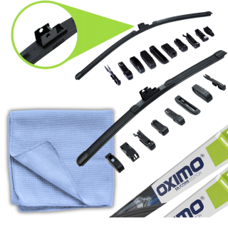 OXIMO ZESTAW 600mm+475mm WYCIERACZKI UNIWERSALNE MULTITYPE MT600+MT475 + mikrofibra gratis