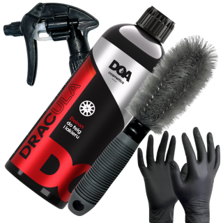 DOA Cosmetics DRACULA 500 ml krwawa felga do czyszczenia felg ze szczotka do felg