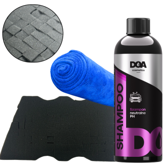 Zestaw DOA do mycia lakieru samochodu szampon gąbka Fake sponge ręcznik do osuszania