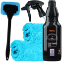 ADBL Glass cleaner ultra 500ml zestaw z mikrofibrami i czyścik do szyb ADBL Glass cleaner ultra 500ml zestaw z mikrofibrami i czyścik do szyb
