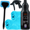 ADBL Glass cleaner ultra 1l zestaw z mikrofibrami i czyścik do szyb