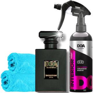 Zestaw do wnętrza DOA Interior Detailer Cherry i Perfumy Do Auta Bosston