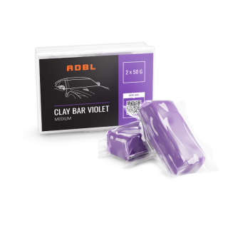 ADBL Clay Bar Violet - Średnio Twarda Glinka Do Czyszczenia Lakieru 2x50g