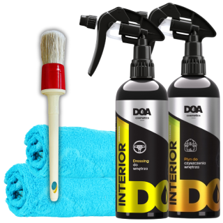 DOA Interior Cleaner płyn do czyszczenia plastików i DOA Interior Dressing do plastików wewnętrznych