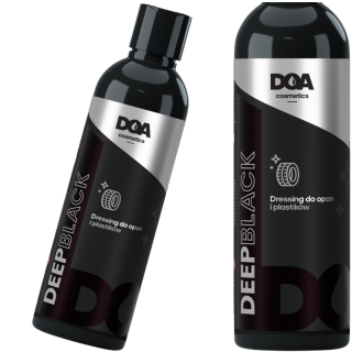 DOA Cosmetics Deep Black 250ml - dressing do opon i plastików zewnętrznych