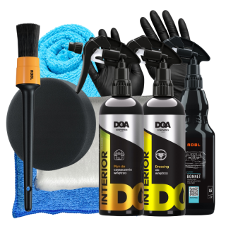 Zestaw do pielęgnacji oraz zabezpieczenia wnętrza ADBL X DOA 3X500 ML + AKCESORIA