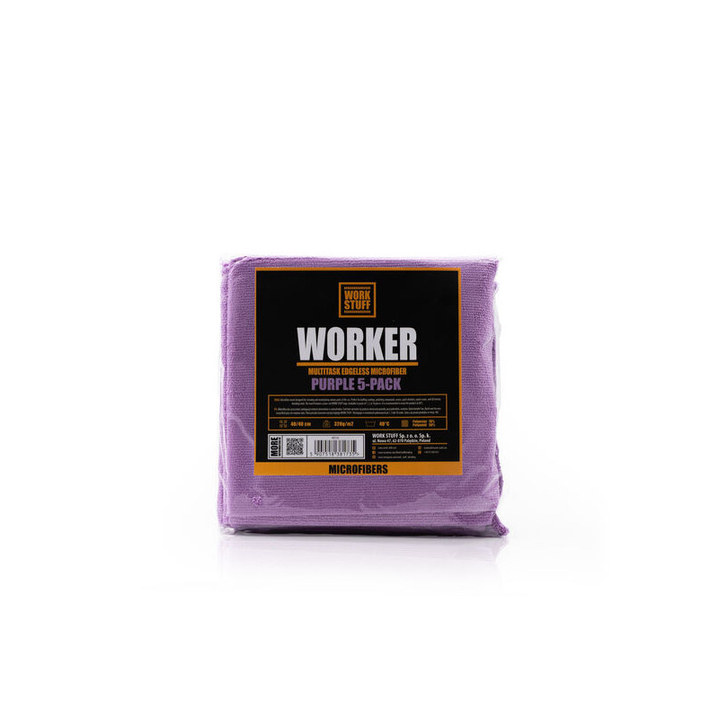 Work Stuff - Worker 5-pack PURPLE  mikrofibra do czyszczenia i pielęgnacji