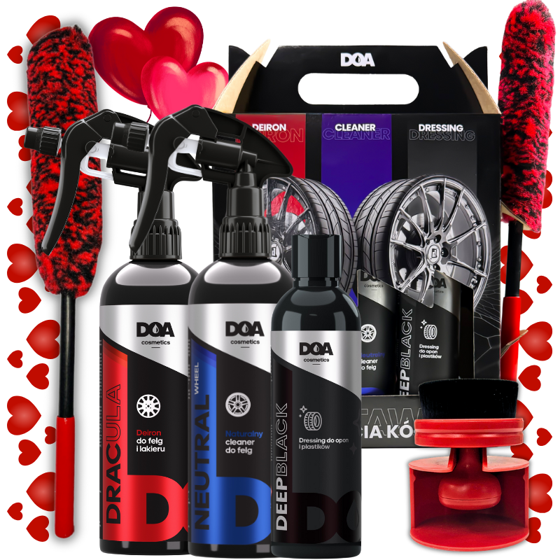 💗💗 DOA Cosmetics Zestaw do mycia kół PREZENT 💗💗