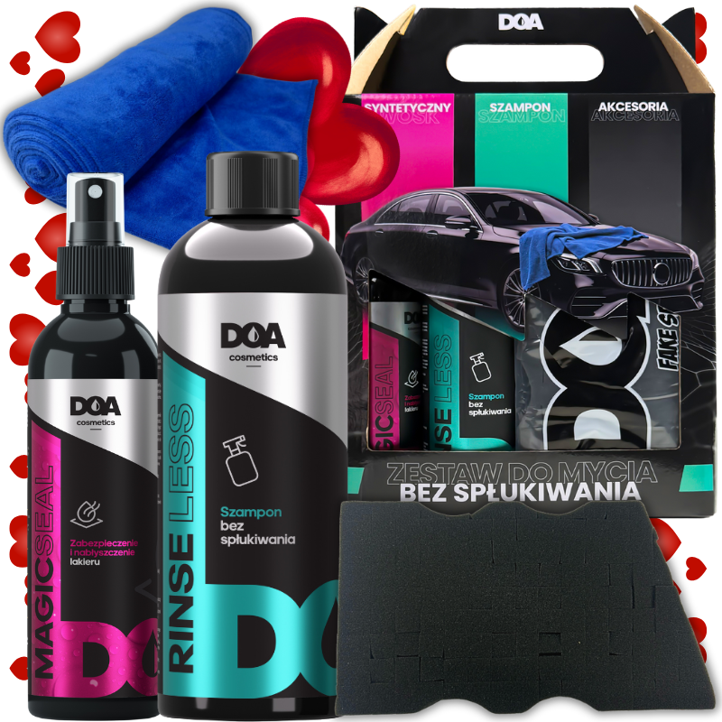 💗💗 DOA Cosmetics Zestaw do mycia auta bez spłukiwania PREZENT 💗💗