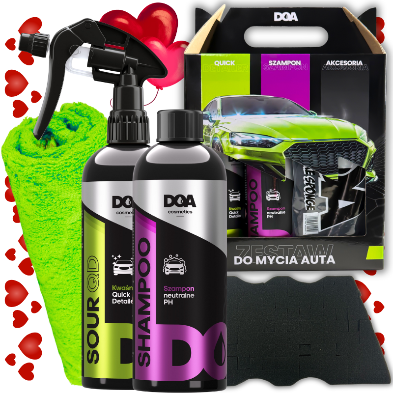 💗💗 DOA Cosmetics Zestaw do mycia auta PREZENT 💗💗