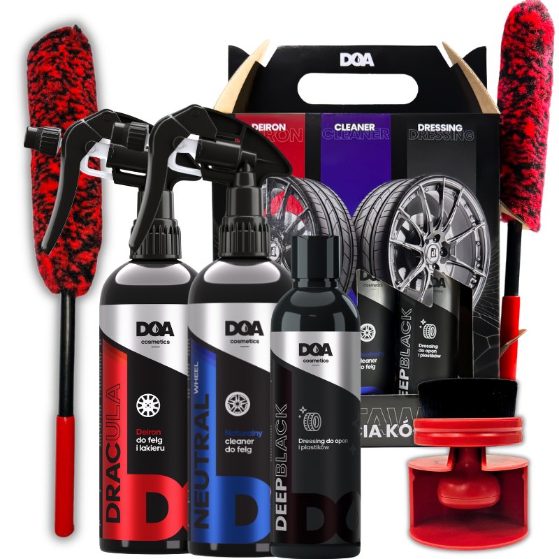 DOA Cosmetics Zestaw do mycia kół PREZENT