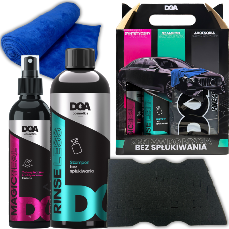 DOA Cosmetics Zestaw do mycia auta bez spłukiwania PREZENT