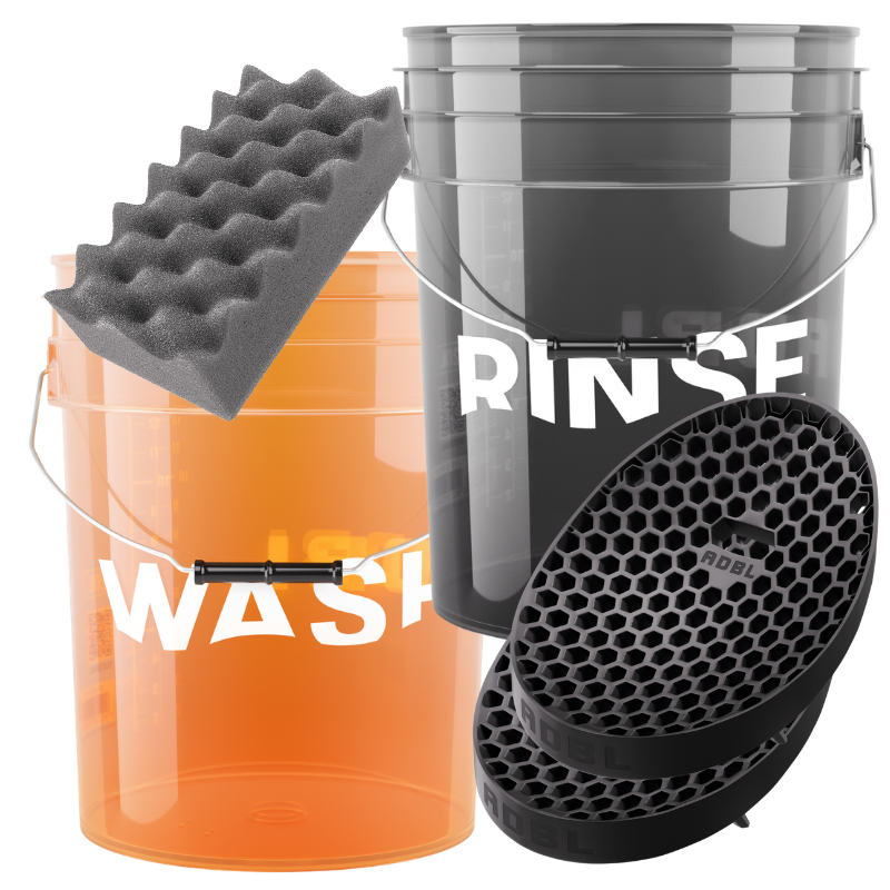 ADBL Zestaw Wiader do mycia z gąbką i separatorami