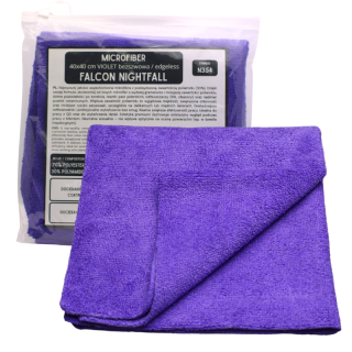 Mikrofibra bezszwowa Falcon Nightfall Violet 40x40cm 360g/m2 N354