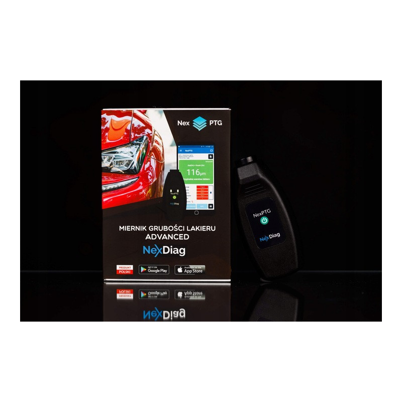 Miernik Grubości Lakieru Samochodu NexPTG Advanced Stal Ocynk Aluminium Miernik Grubości Lakieru Samochodu NexPTG Advanced Stal Ocynk Aluminium