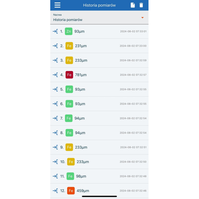 Miernik Grubości Lakieru Samochodu NexPTG Advanced Stal Ocynk Aluminium Miernik Grubości Lakieru Samochodu NexPTG Advanced Stal Ocynk Aluminium