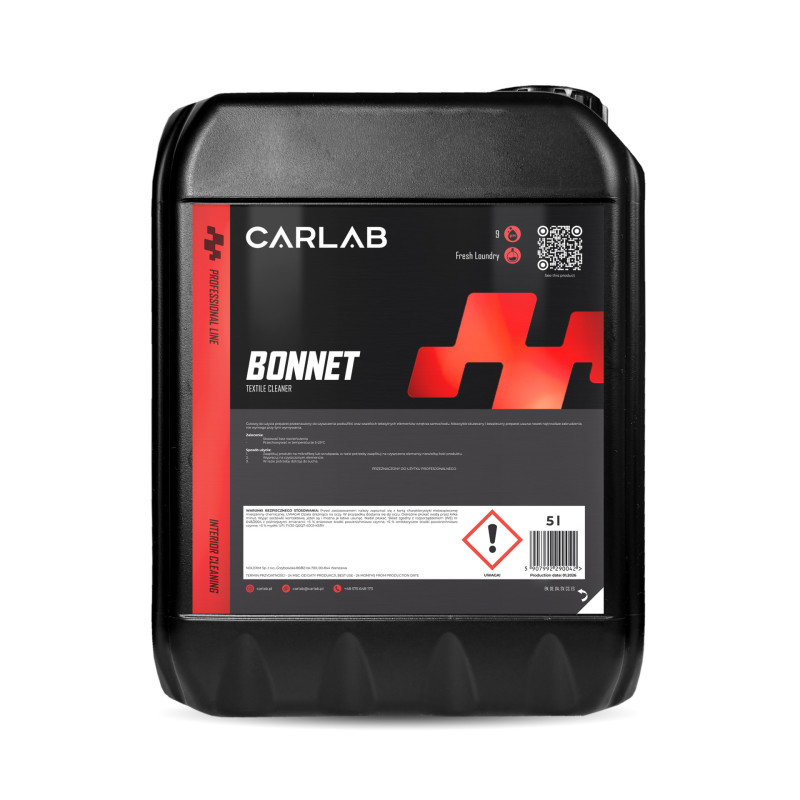 CARLAB PRO - Bonnet 5L - PREPARAT DO CZYSZCZENIA PODSUFITKI I TAPICERKI MATERIAŁOWEJ