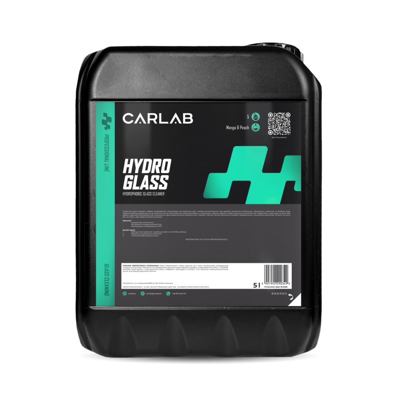 CARLAB PRO - Hydro Glass 5L - PREPARAT HYDROFOBOWY DO CZYSZCZENIA SZYB