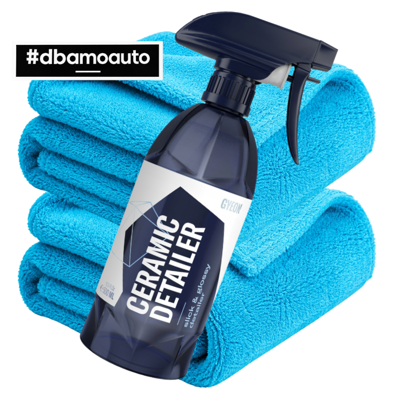 GYEON Q²M CeramicDetailer 500 ml + 2 mikrofibry – zestaw do pielęgnacji lakieru