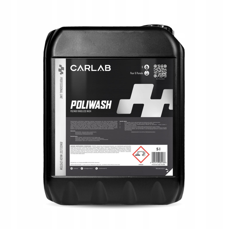 CARLAB PRO Poliwash - Skoncentrowany szampon bez spłukiwania 5L