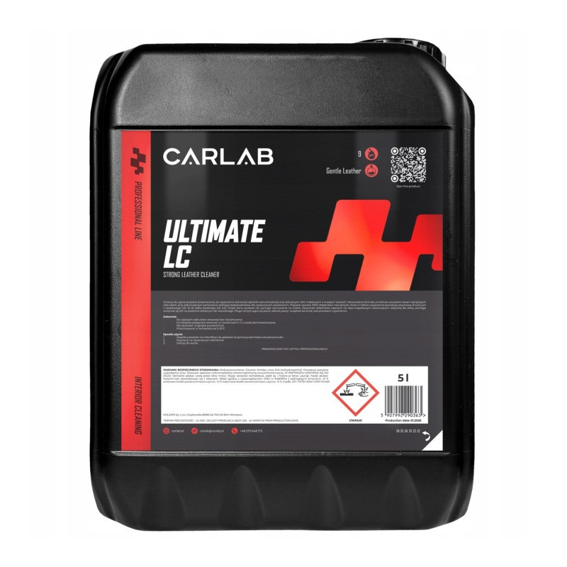 CARLAB PRO Ultimate Leather Cleaner - Gotowy do użycia mocny preparat do czyszczenia skóry 5L
