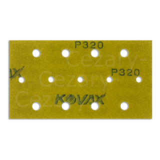 Kovax Maxfilm 70x126 P320 – arkusz ścierny 13 otworów