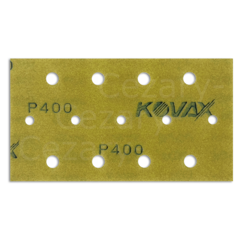 Kovax Maxfilm 70x126 P400 – arkusz ścierny 13 otworów