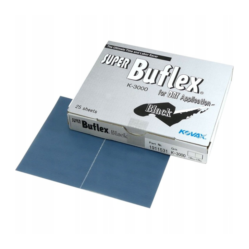 Kovax Buflex Dry Black 130 × 170 mm K3000 – wstęga ścierna na rzep
