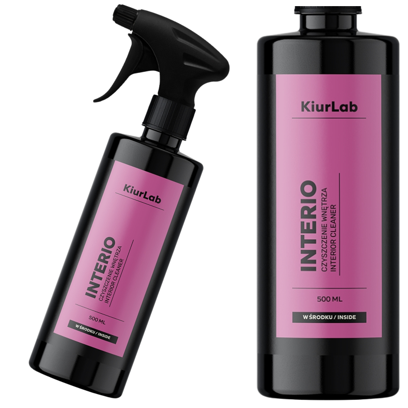 KiurLab Interio Interior Cleaner 1L - zestaw do czyszczenia wnętrza z mikrofibrami KiurLab Interio Interior Cleaner 1L - zestaw do czyszczenia wnętrza z mikrofibrami