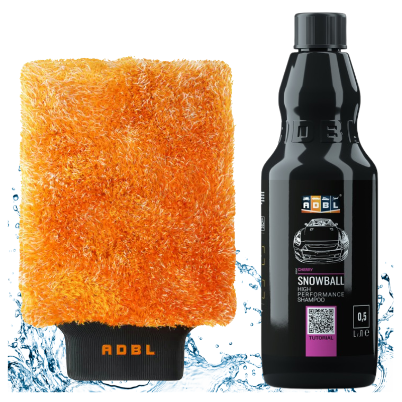 ADBL Snowball 500ml + CareMitt – zestaw do mycia auta