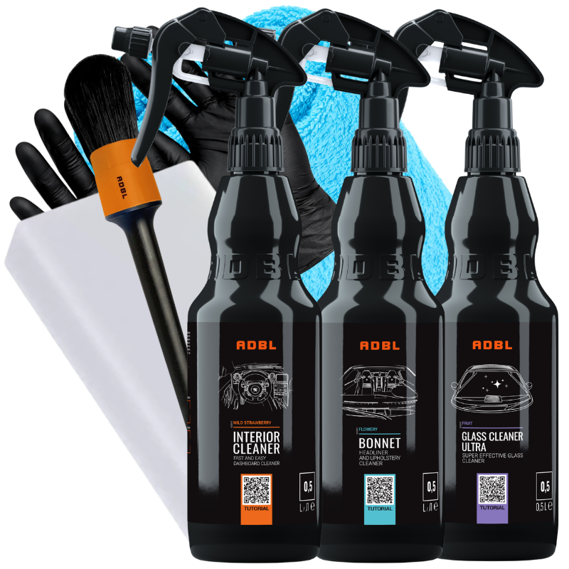 ADBL zestaw do wnętrza 3x500 ml + akcesoria