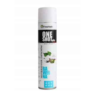 FRESHTEK ONE SHOT NEUTRALIZATOR 600ml Bawełna Odświeżacz powietrza do auta