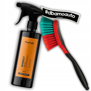 KiurLab WHEELY 1000ml Czyszczenie felg aluminiowych szczotka vikan miękka