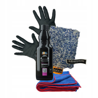 Szampon do pielęgnacji lakieru i mycia auta ADBL SNOWBALL 0,5l + akcesoria