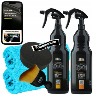 Kosmetyki do czyszczenia wnętrza auta ADBL Interior Cleaner 1L + akcesoria