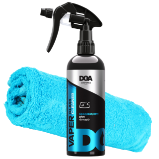 DOA Vaper glass cleaner 500ml zestaw z mikrofibrą