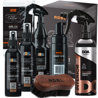ADBL Zestaw Leather KIT Środek do czyszczenia skróty + DOA LEATHER DETAILER